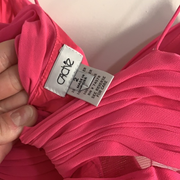 Pink cut out high low formal dress - Picture 7 of 13